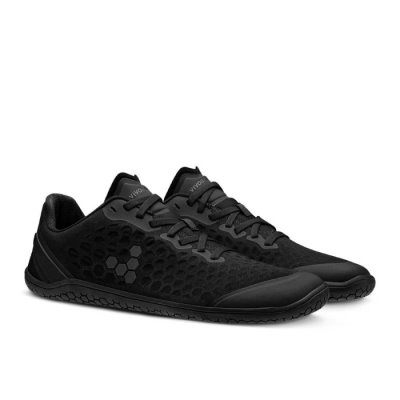 Vivobarefoot Men's Stealth III Running Shoes - Obsidian Black USA [YCF826154]